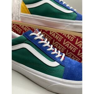 Vans Old Skool Yatch Club Men’s Sneakers Multi Color Blue Green Red Yellow 10